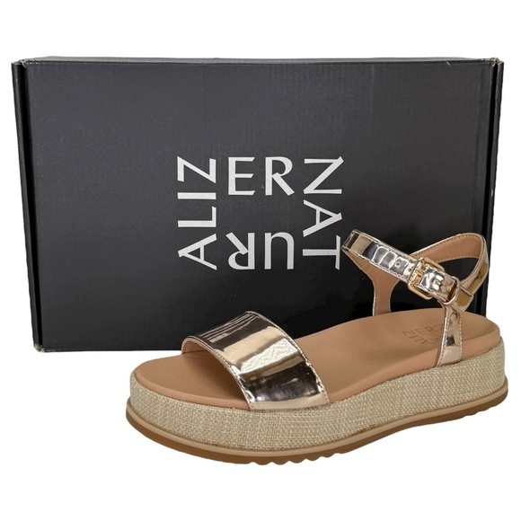 Naturalizer Zane Rose Gold Shine Womens Platform Sandals Size 5.5M - Picture 13 of 13